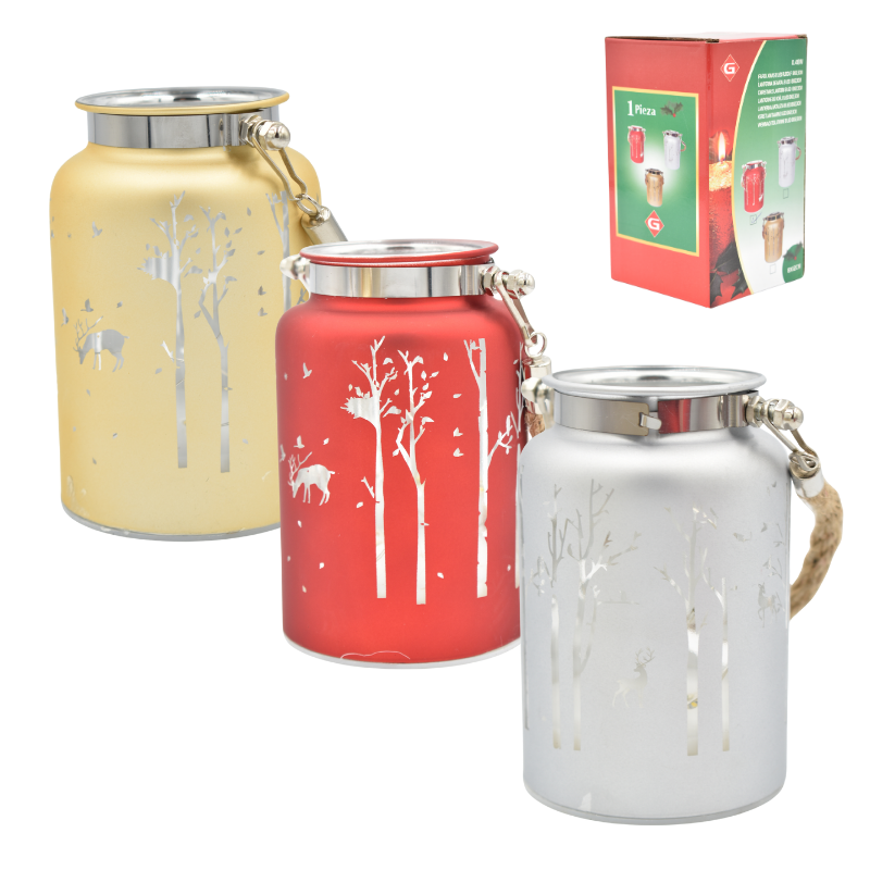 Decoratiune luminoasa tip felinar cu led 8x12.3 cm [1]