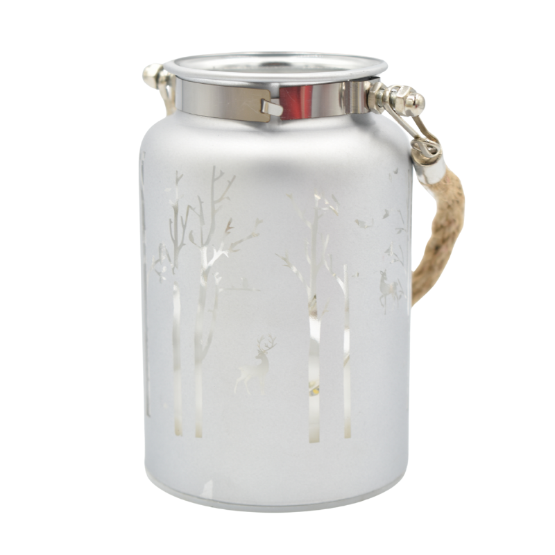 Decoratiune luminoasa tip felinar cu led 8x12.3 cm [4]