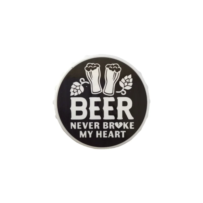 Desfacator sticla bere cu magnet Beer never broke my heart [4]