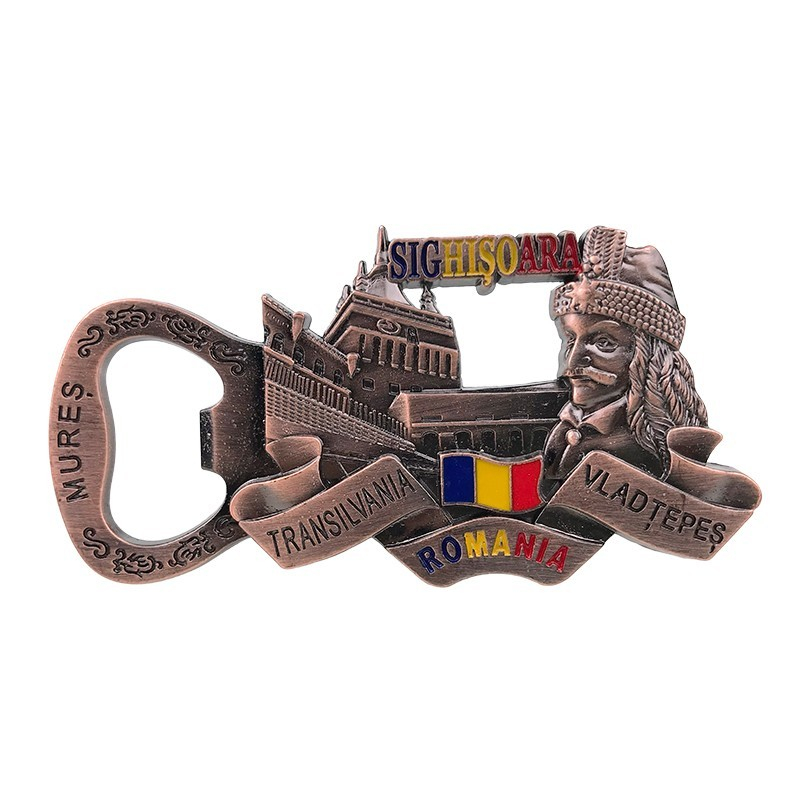 Magnet desfacator Sighisoara 9 x 5 cm culori diferite [4]