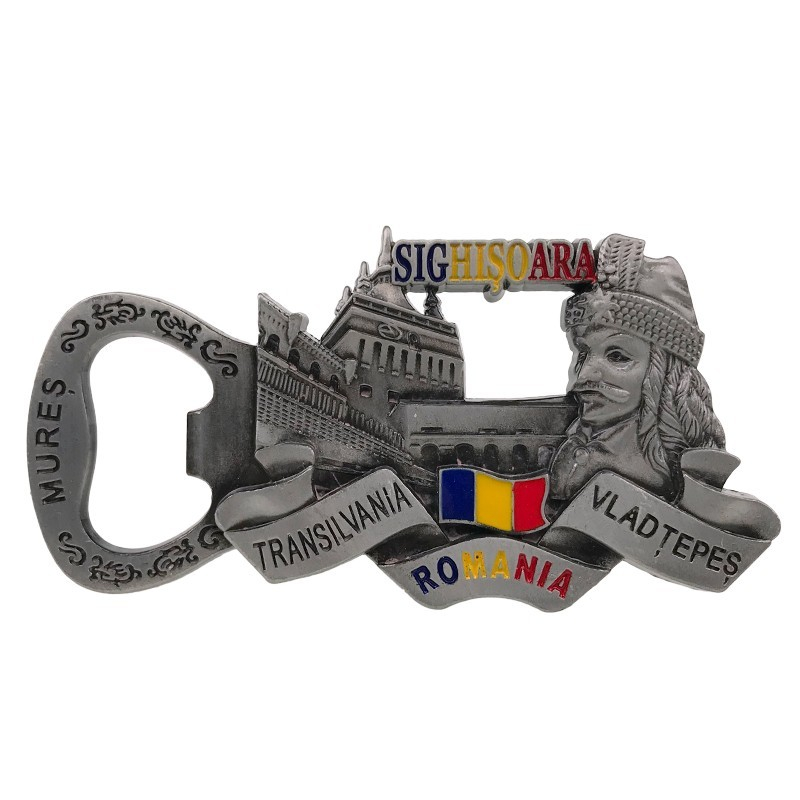 Magnet desfacator Sighisoara 9 x 5 cm culori diferite [2]