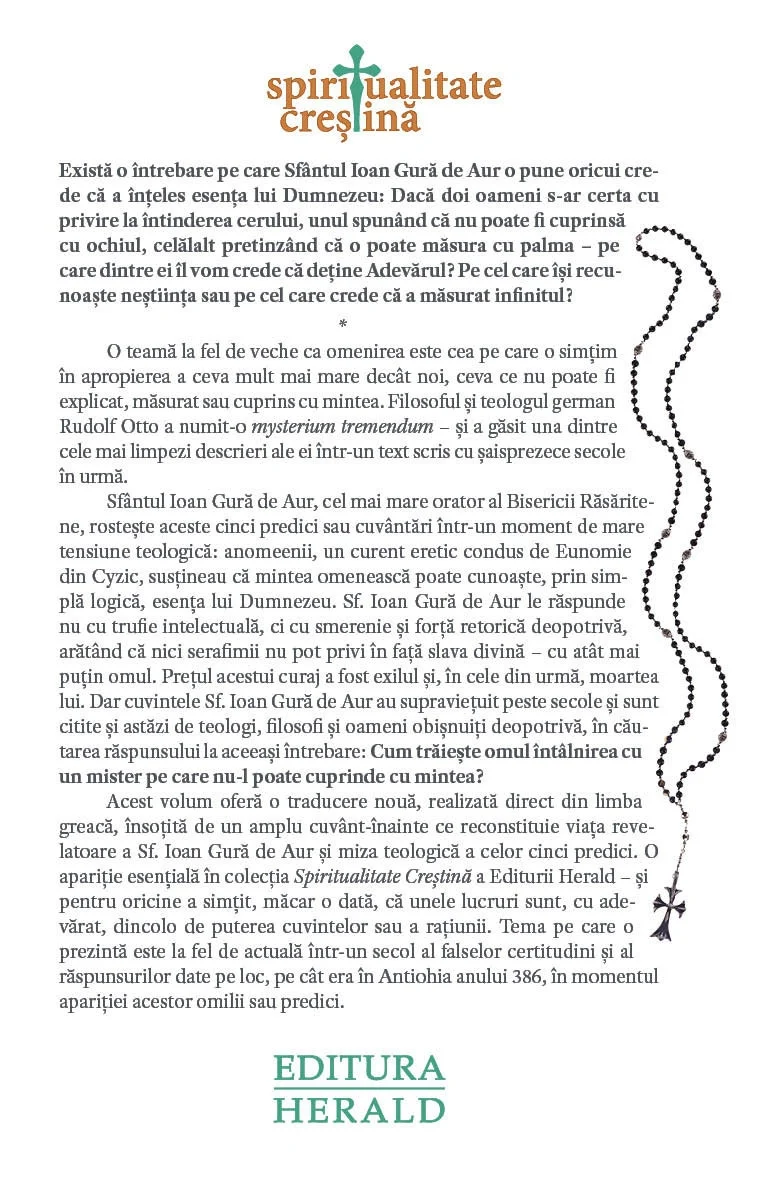 Despre necunoasterea lui Dumnezeu - Ioan Gura de Aur [2]