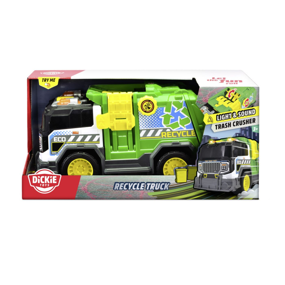 DICKIE CAMION DE RECICLARE CU LUMINI SI SUNETE 30CM [1]