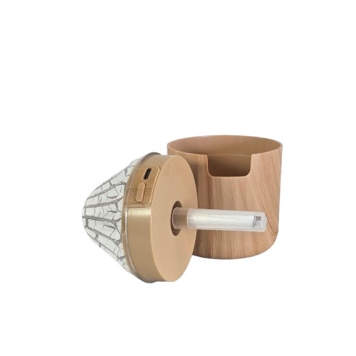 Difuzor aromaterapie pentru uleiuri esentiale maro cu LED [2]