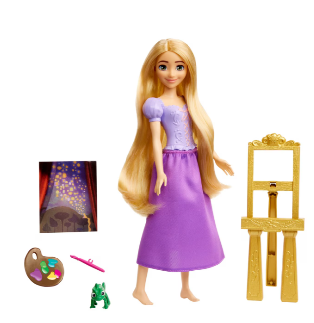 Papusa Disney Princess Rapunzel Pictorita cu accesorii de pictura [3]