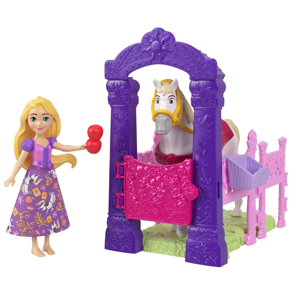 DISNEY PRINCESS SET DE JOACA GRAJDUL REGAL AL LUI RAPUNZEL PAPUSA SI ACCESORII [5]