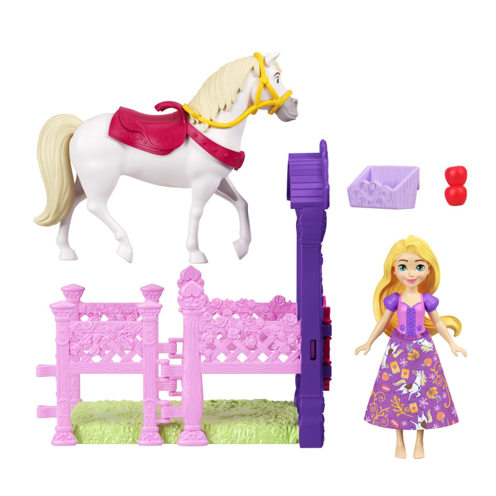 DISNEY PRINCESS SET DE JOACA GRAJDUL REGAL AL LUI RAPUNZEL PAPUSA SI ACCESORII [2]