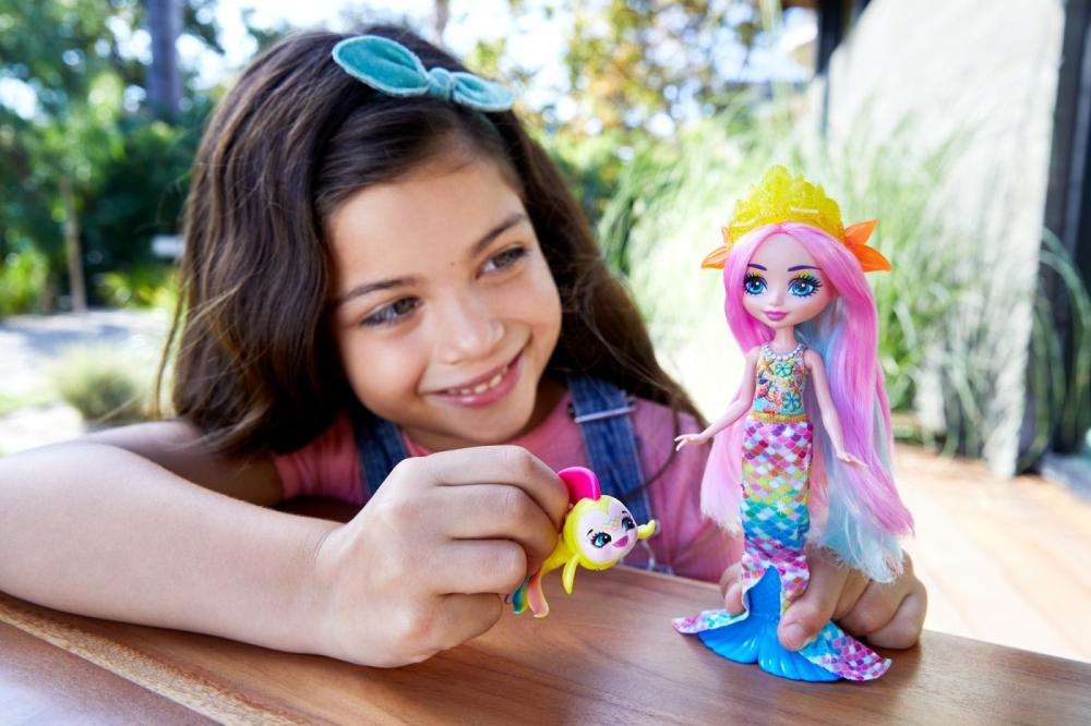 ENCHANTIMALS PAPUSI SI ANIMALUTE RADIA RAINBOW FISH SI FLO [3]