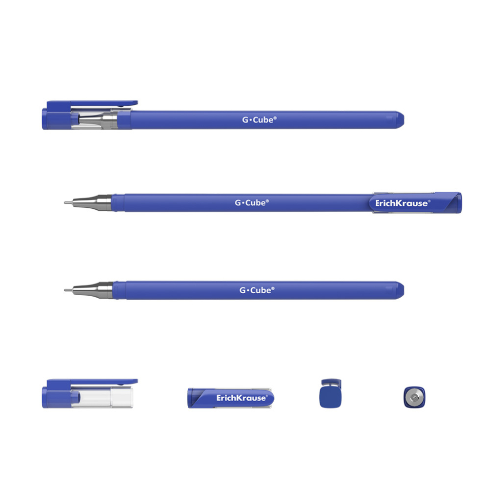 Pix cu gel ErichKrause G-Cube Stick Classic 0.5 mm albastru [3]