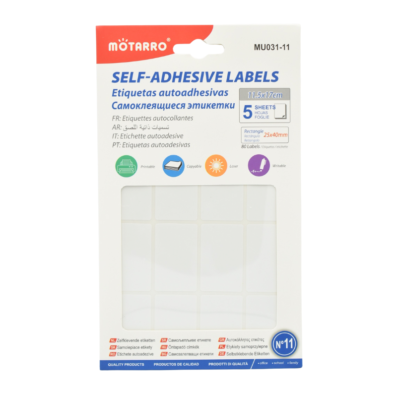 Etichete autodezive 24x40 mm 80/set Motarro [1]