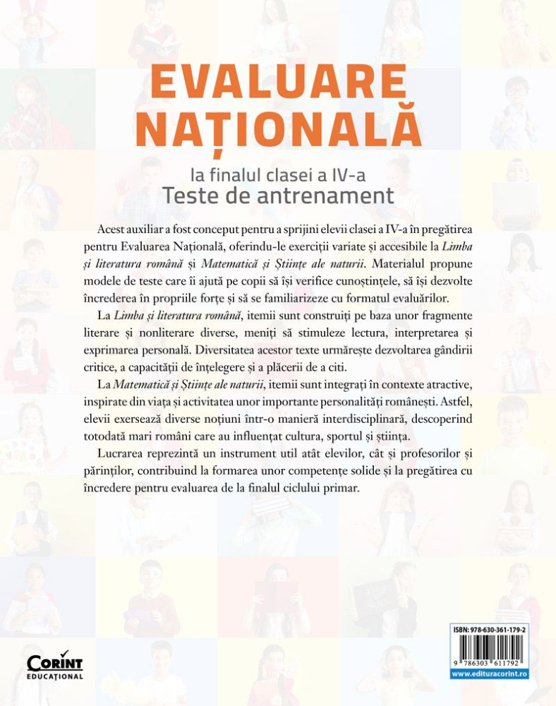 Evaluare nationala la finalul clasei a IV-a. Teste. Limba si literatura romana. Matematica si Stiinte ale naturii - Ana-Maria Canavoiu, Mihaela Carja, Elena Niculae, Corina Daciana Opritoiu [2]
