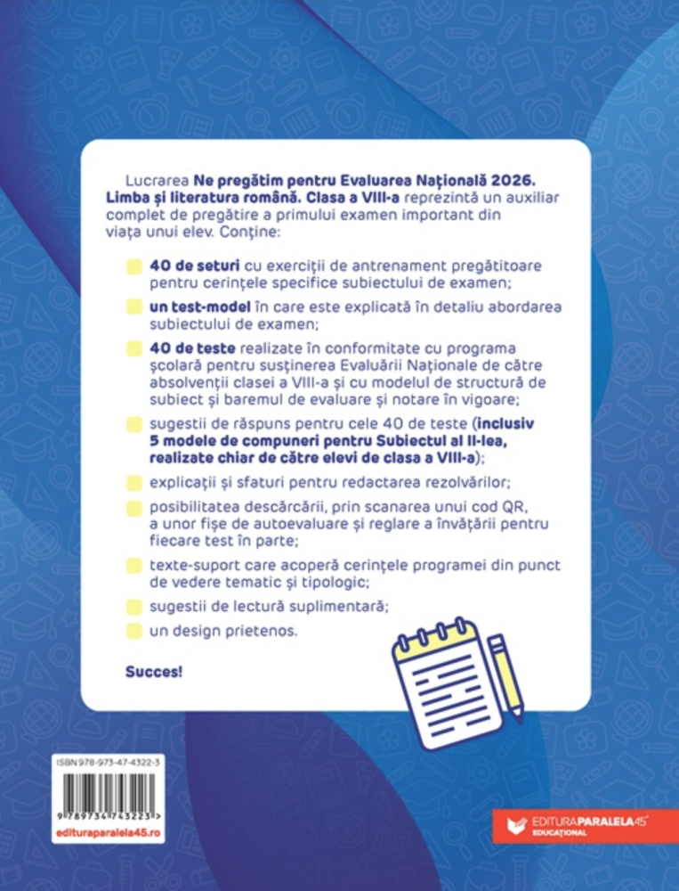 Evaluarea Nationala 2026 – Limba si literatura romana – Clasa a VIII-a – Camelia Sapoiu, Mihaela Dobos, Cristina Cergan, Diana Iacob, Natalia Leu [2]
