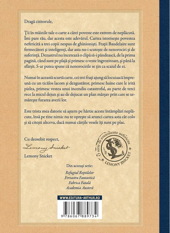 O serie de evenimente nefericite I. Inneguratul inceput - Lemony Snicket [2]