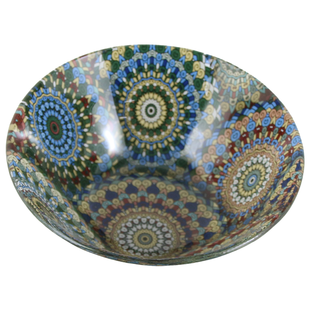 Bol din sticla 14.5x5 cm Mandala [1]