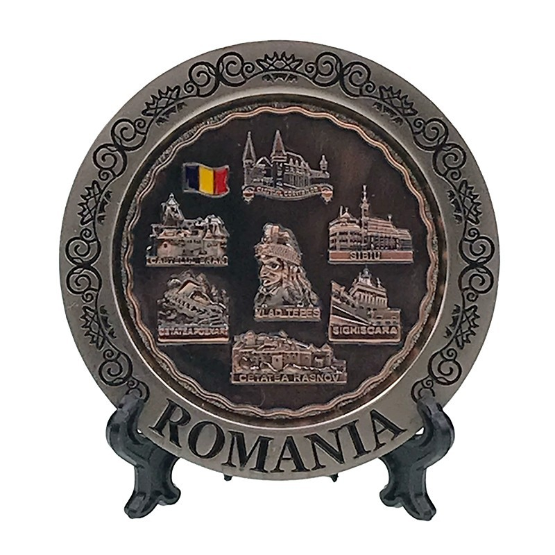 Farfurie decor Romania 8 X 8 cm culori diferite [3]