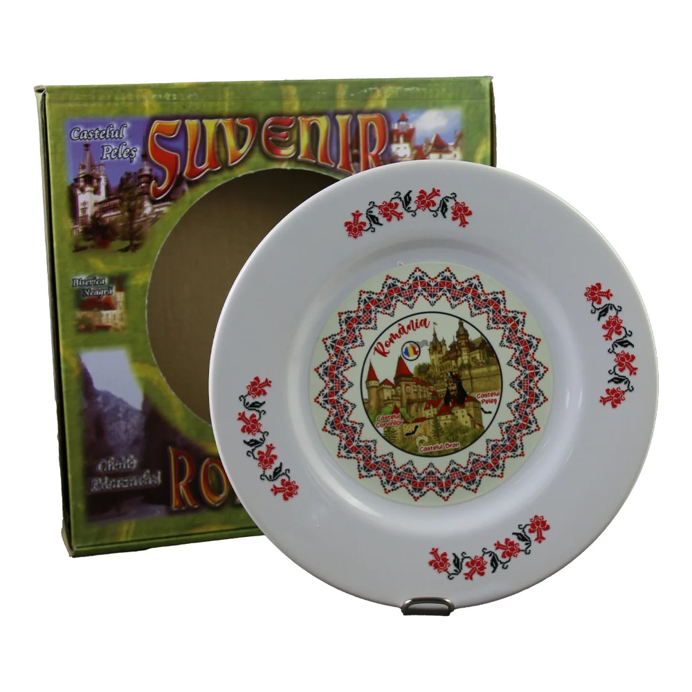 Farfurie decorativa din ceramica 20 cm Castele Romania [1]