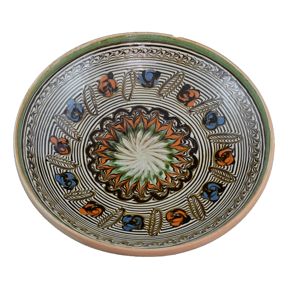 Farfurie din ceramica de Horezu 26 cm diverse modele [4]