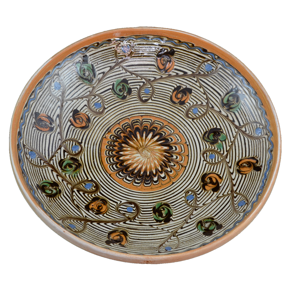 Farfurie din ceramica de Horezu 26 cm diverse modele [3]
