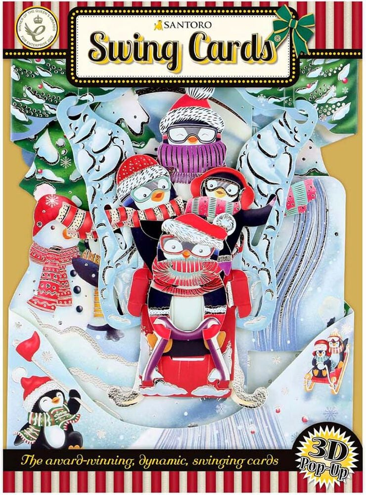 Felicitare 3D Santoro Pinguini [3]