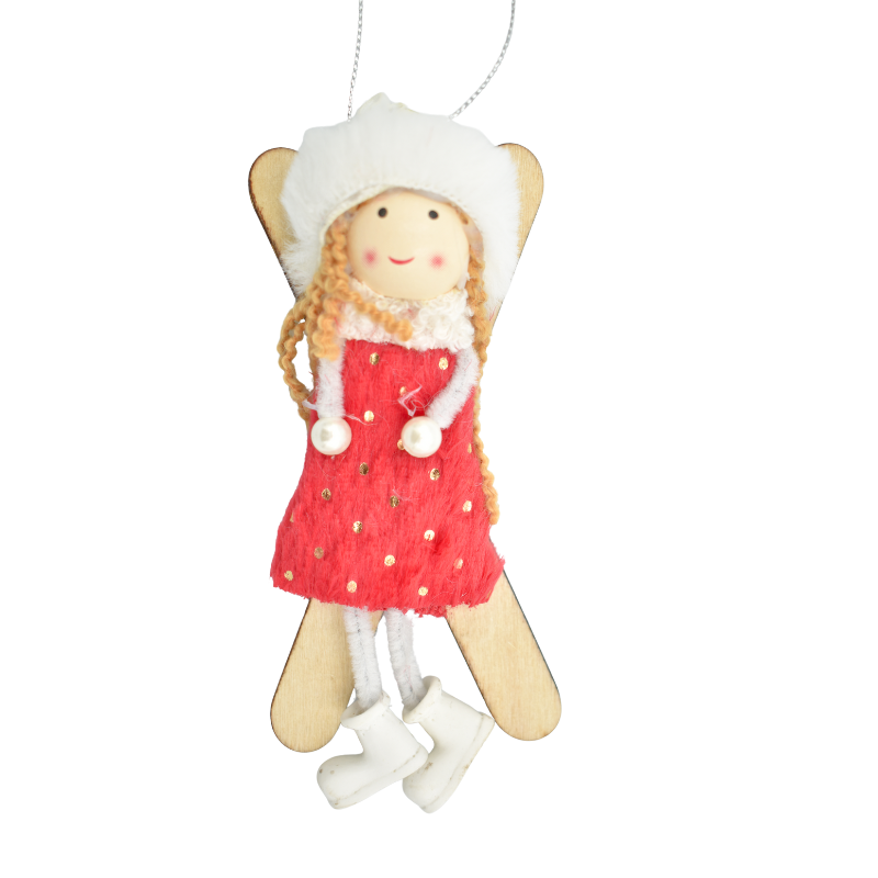 Figurina cu agatatoare copii alb rosu 14 cm [1]