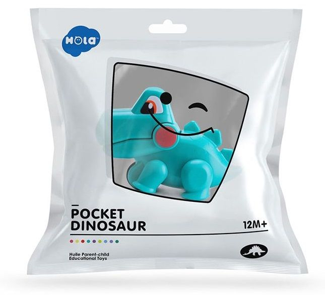 Figurina Hola Toys Dinozaur de buzunar culori diferite [3]