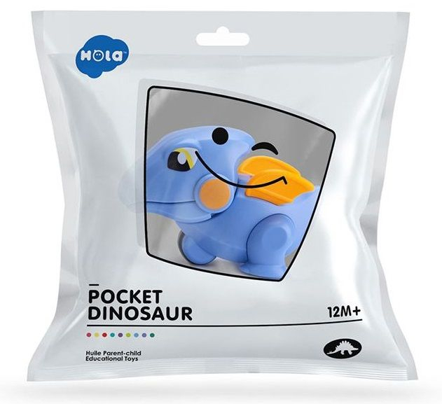 Figurina Hola Toys Dinozaur de buzunar culori diferite [5]