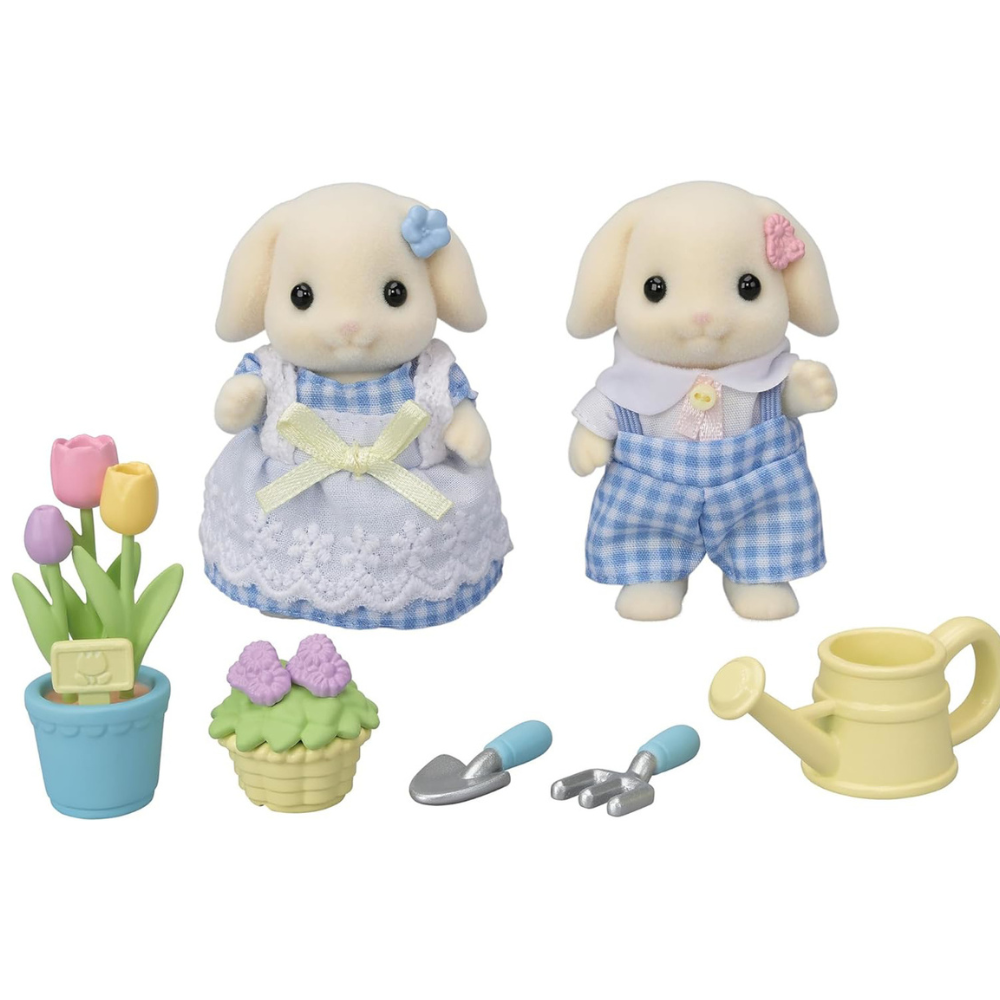 Set 2 figurine Sylvanian Families Iepurasii Gradinari Epoch [3]