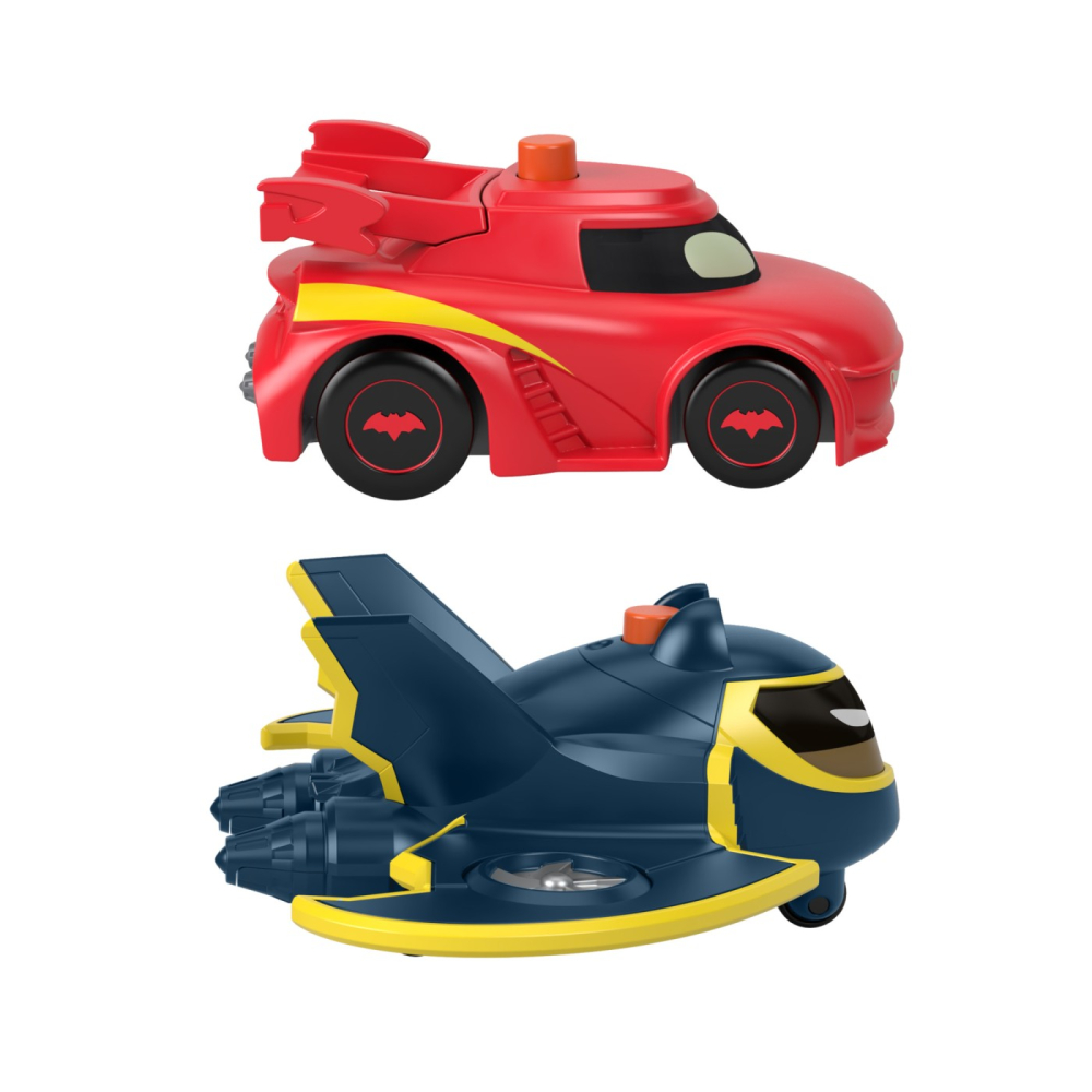 FISHER PRICE BATWHEELS SET 2 MASINUTE CU LUMINI REDBIRD SI BATWING SCARA 1:55 [8]