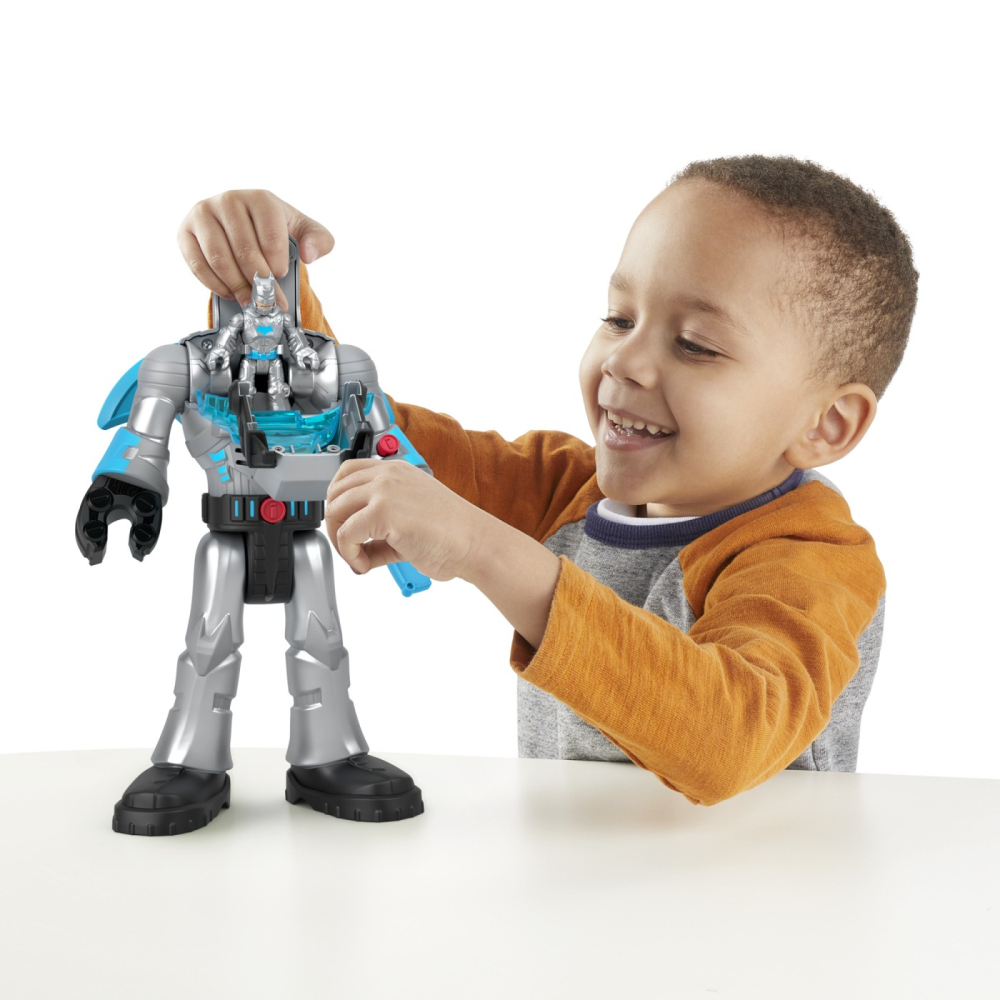 FISHER PRICE IMAGINEXT DC SUPER FRIENDS ROBOT BATMAN IN COSTUM GRI 30CM [3]