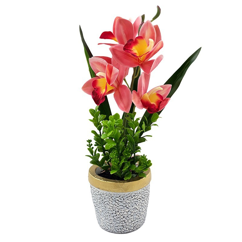 Orhidee decorativa in ghiveci 15x30 cm [3]