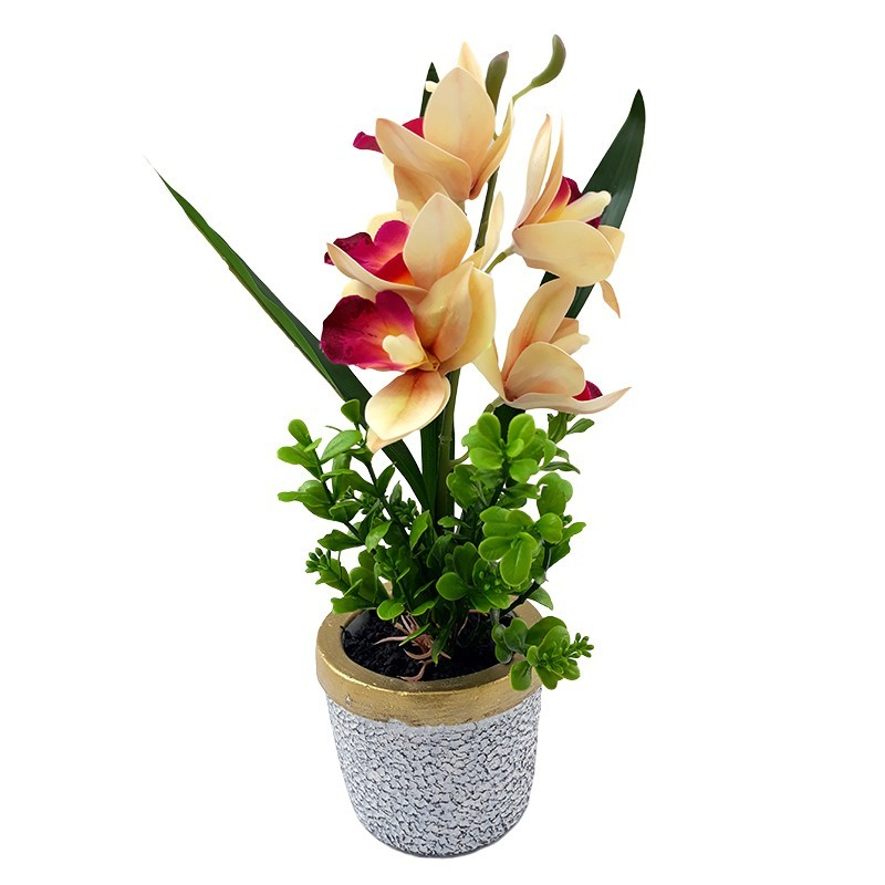 Orhidee decorativa in ghiveci 15x30 cm [2]