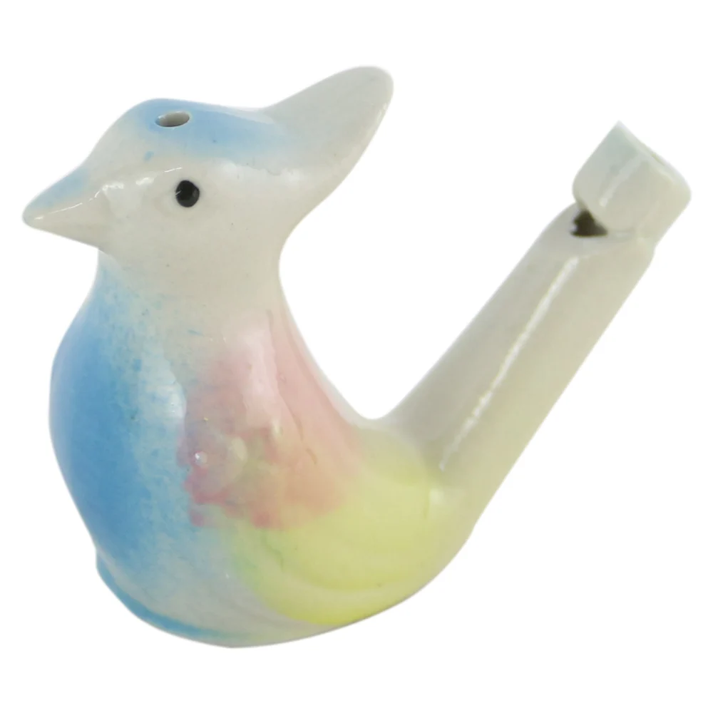 Fluier pasare cu apa din ceramica 6 cm colorat [1]