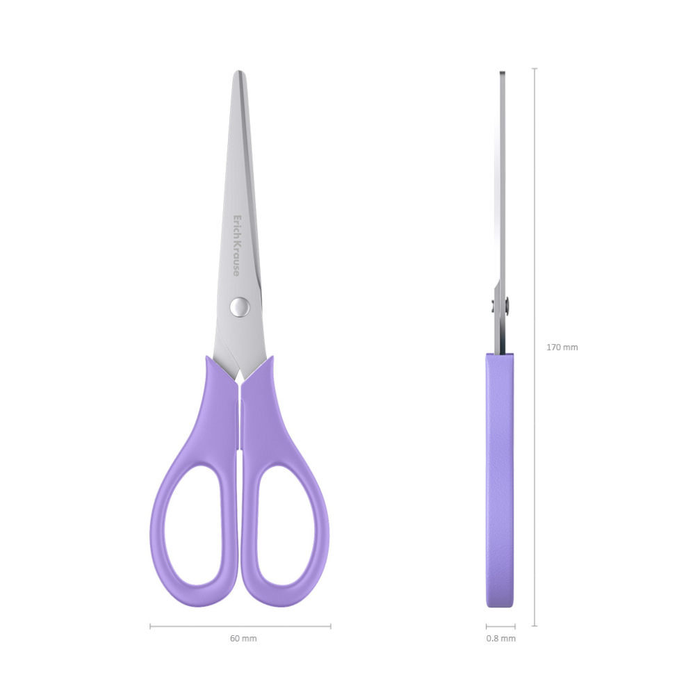 Foarfeca ErichKrause EasyCut Pastel 17 cm diverse culori [5]