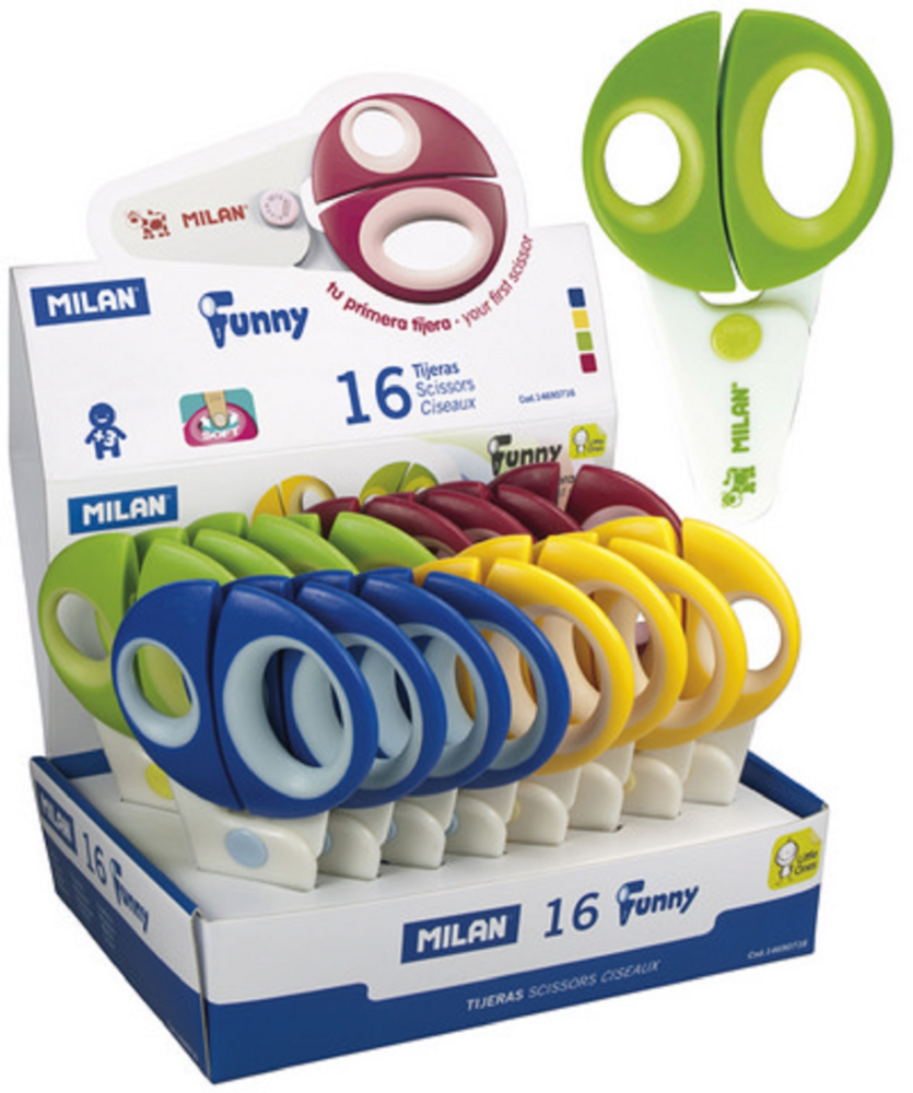 Foarfeca plastic 12x6cm Milan culori diferite [2]