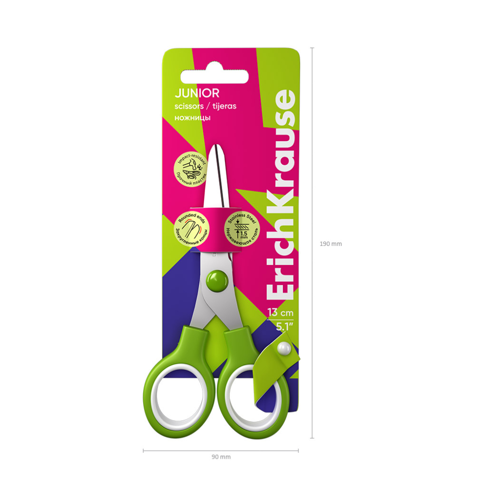 Foarfece ErichKrause Junior 13 cm culori diferite [6]