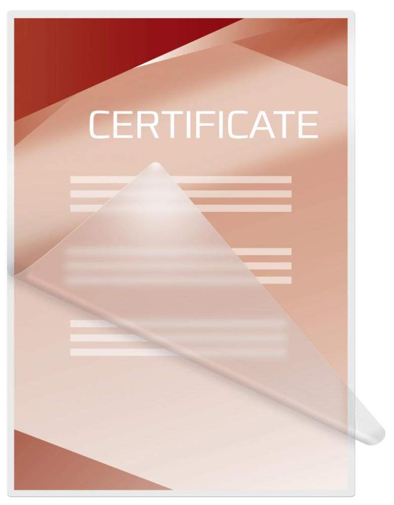 Folie laminare A4 GBC 75 microni 100 buc light Ibico [2]