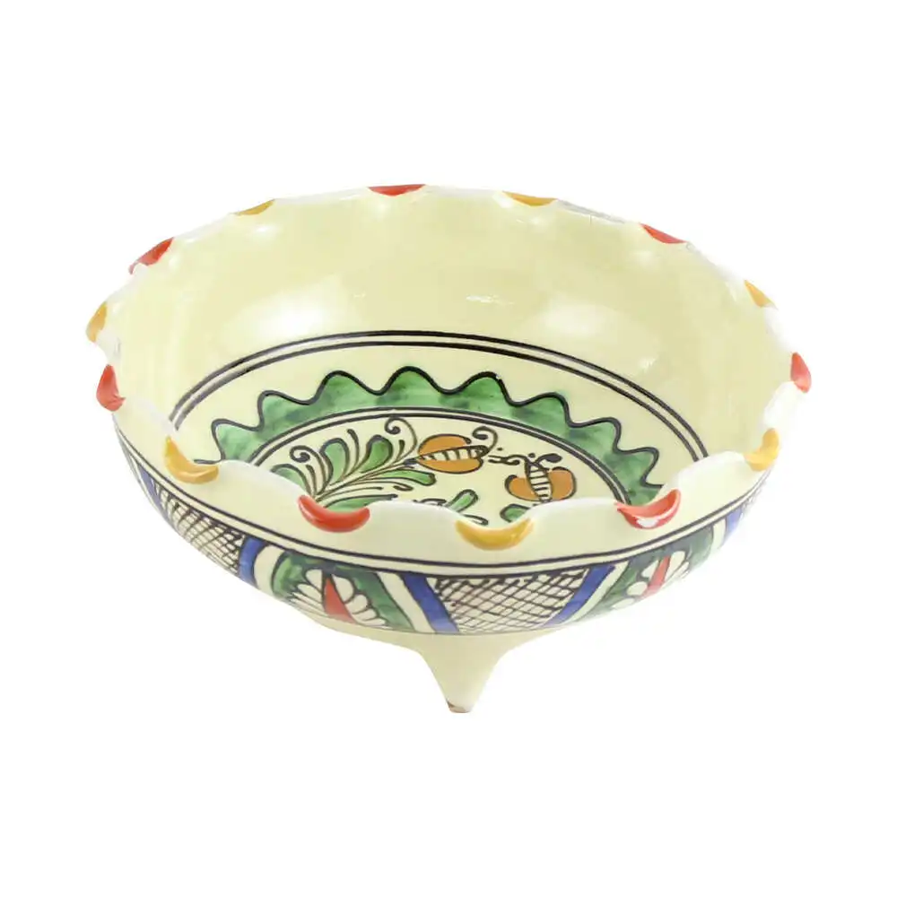 Fructiera din ceramica de corund cu picioare 19x8 cm [2]