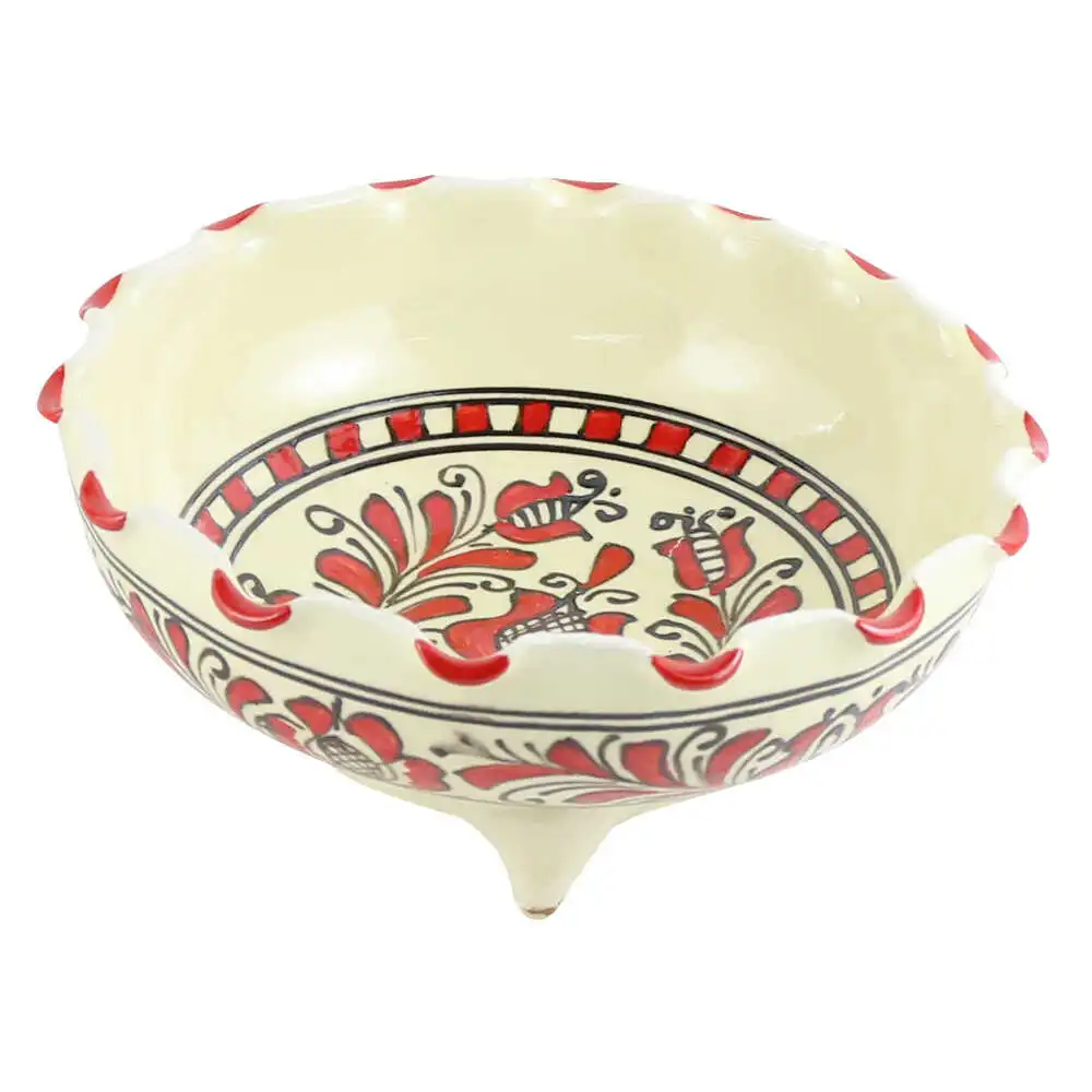Fructiera din ceramica de corund cu picioare 19x8 cm [4]