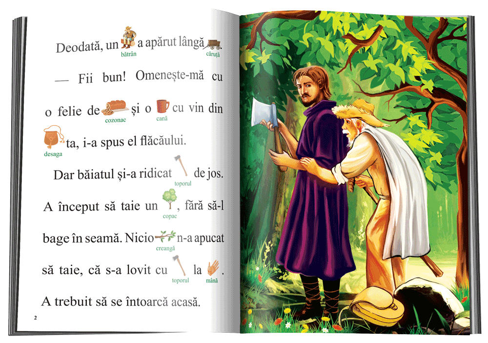 Invat sa citesc. Gasca de aur - Fratii Grimm [2]