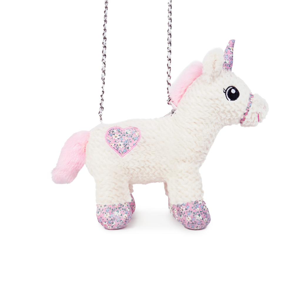 Jucarie de plus Unicorn tip geanta 33 cm alb [2]