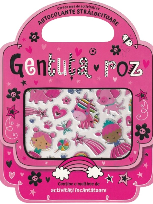Gentuta roz Carte de activitati cu autocolante stralucitoare [1]