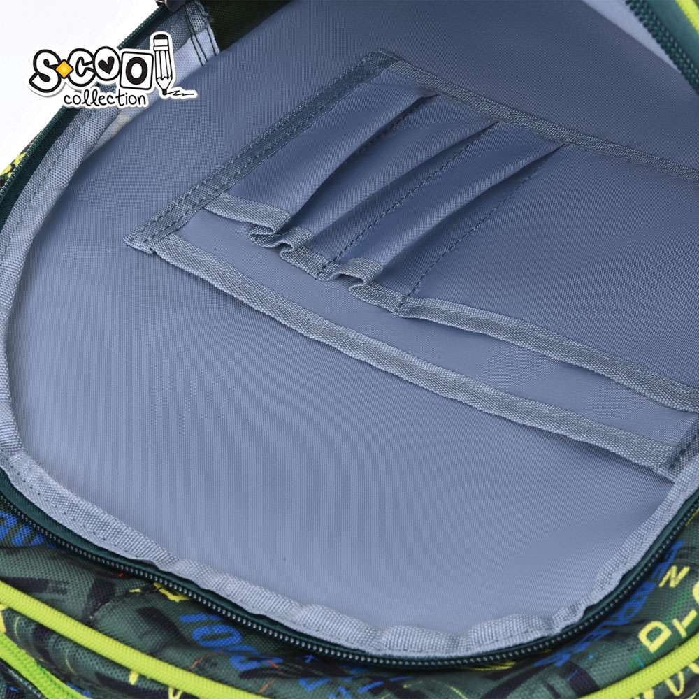 Ghiozdan 3D ergonomic Fearless S-COOL 28L verde [9]