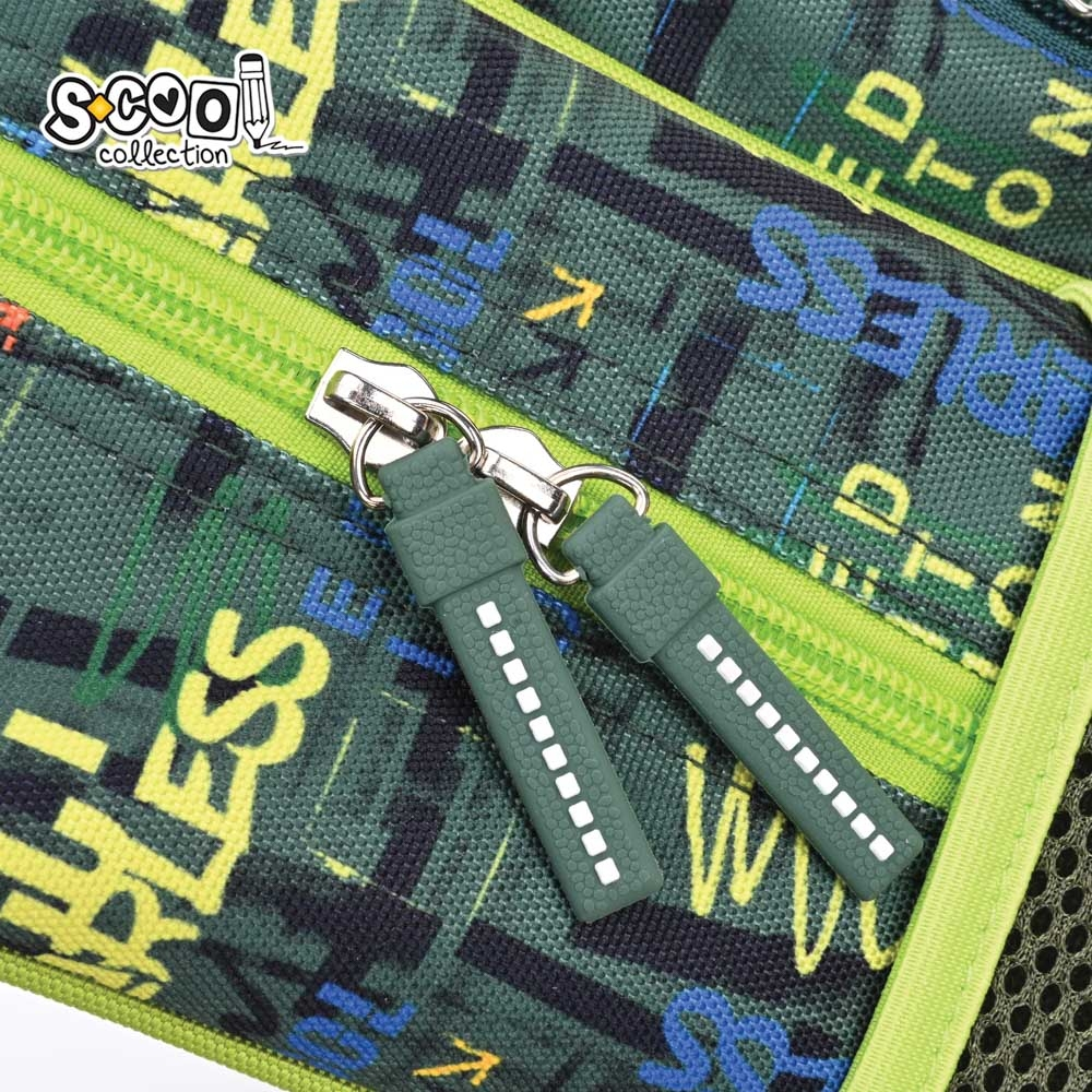 Ghiozdan 3D ergonomic Fearless S-COOL 28L verde [5]