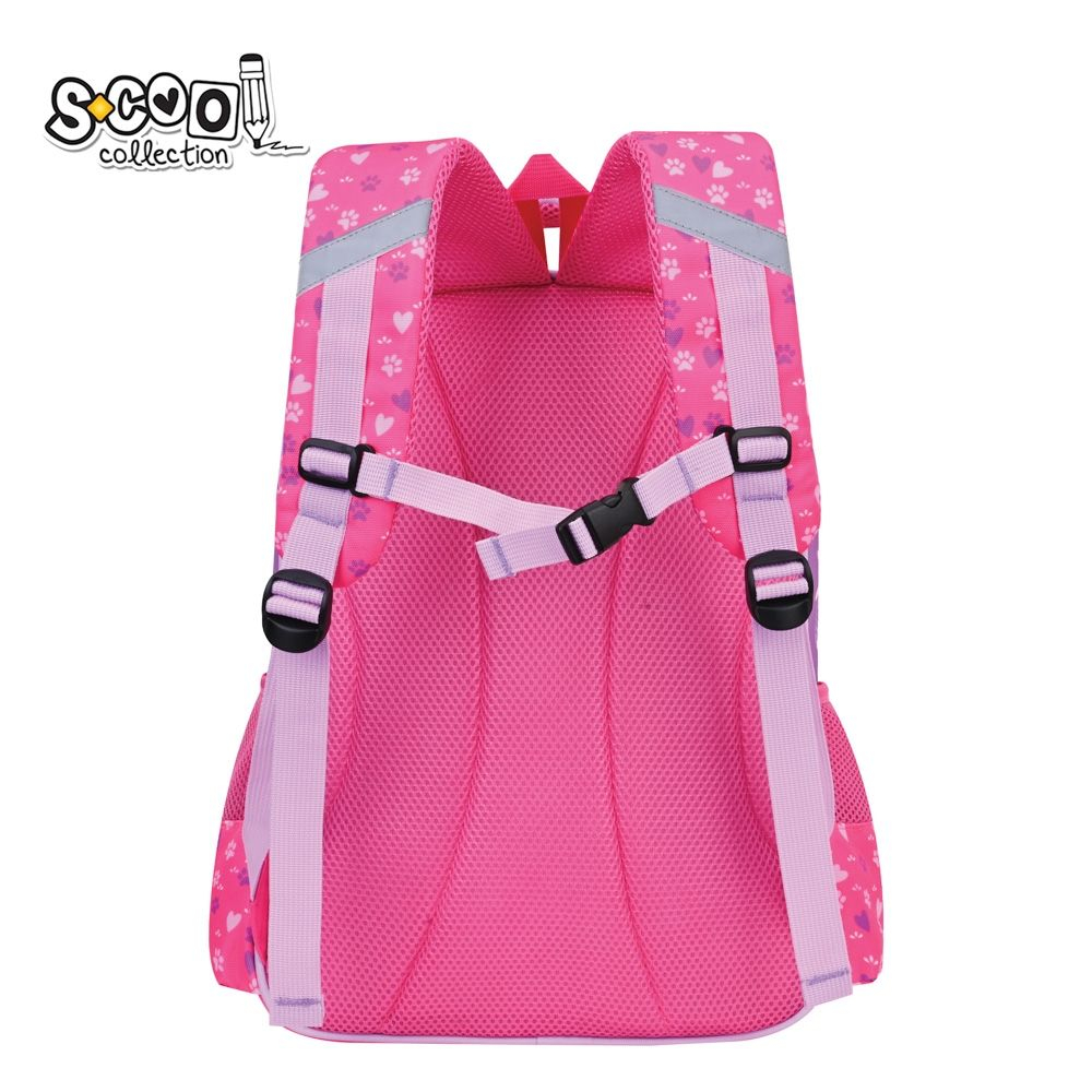 Ghiozdan neechipat 3D Kitty Love S-Cool 28L fete roz [3]