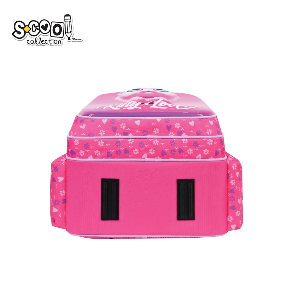Ghiozdan neechipat 3D Kitty Love S-Cool 28L fete roz [4]