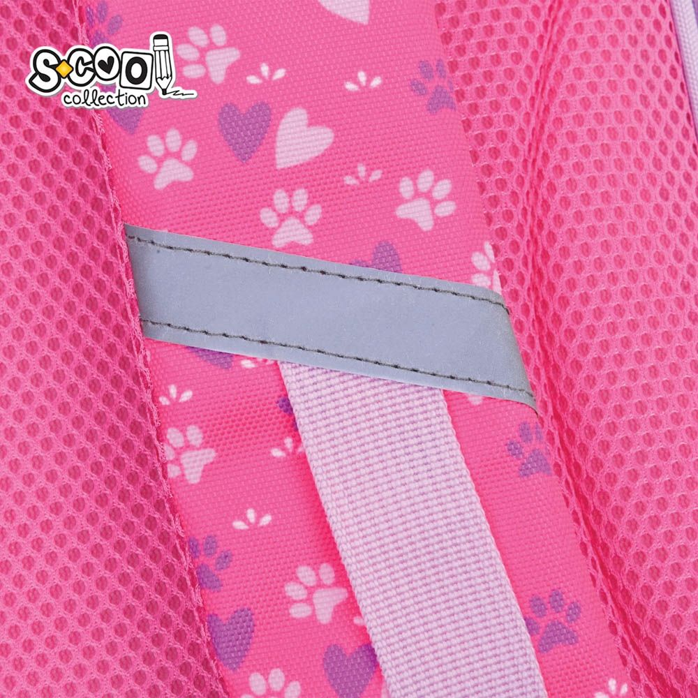 Ghiozdan neechipat 3D Kitty Love S-Cool 28L fete roz [7]
