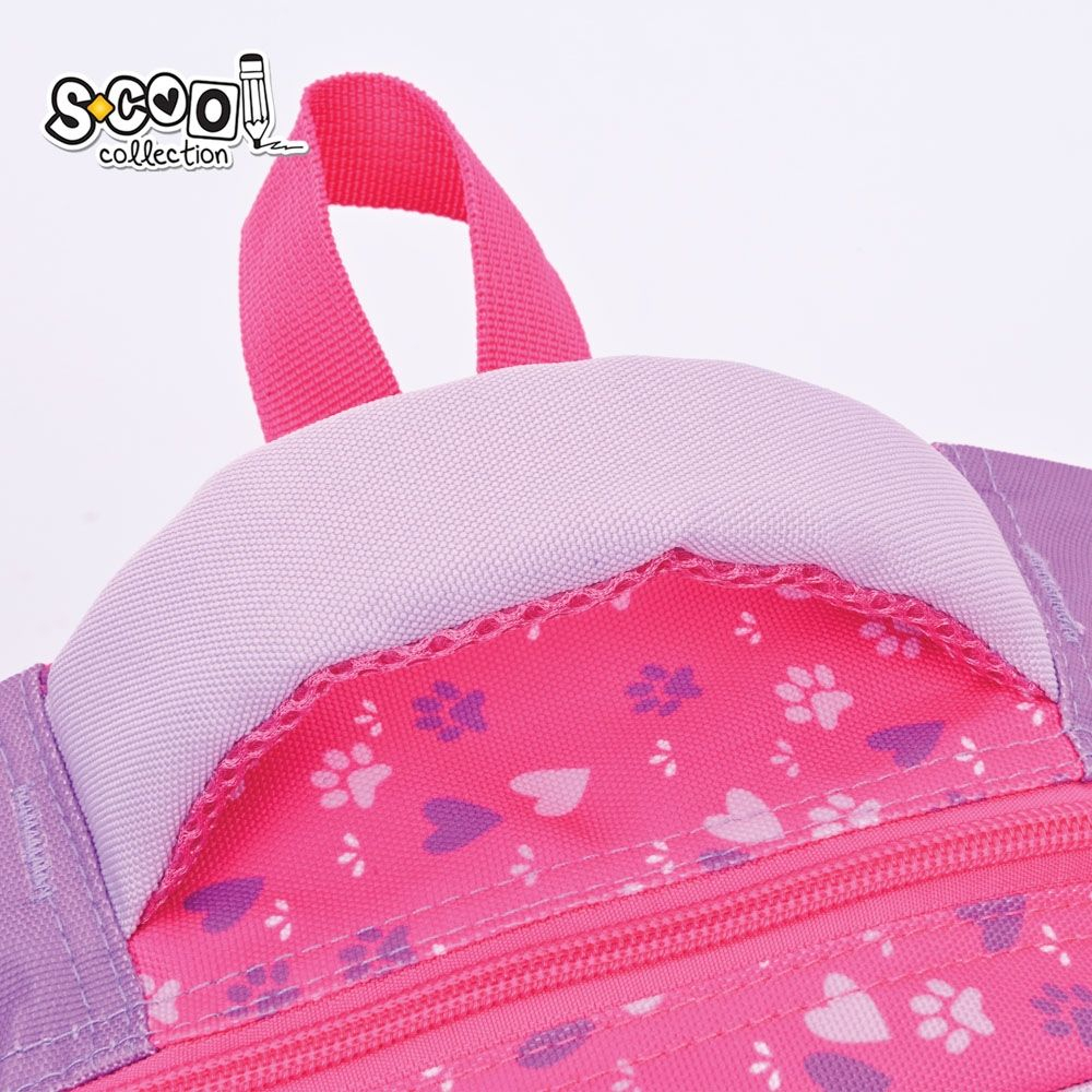 Ghiozdan neechipat 3D Kitty Love S-Cool 28L fete roz [6]