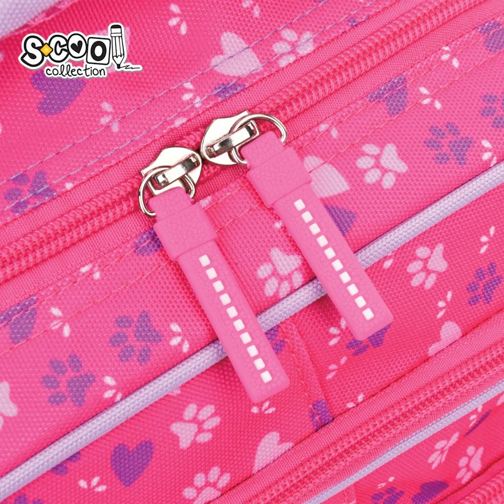 Ghiozdan neechipat 3D Kitty Love S-Cool 28L fete roz [5]
