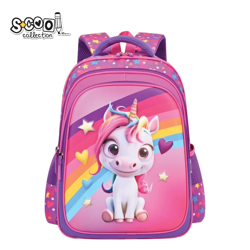 Ghiozdan fete 3D ergonomic unicorn S-Cool 28L [1]