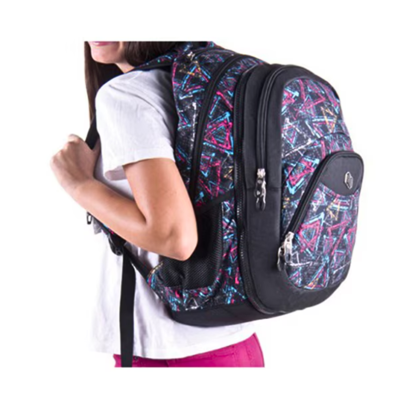 Ghiozdan adolescenti 2 in 1 negru 50 cm Pulse [4]